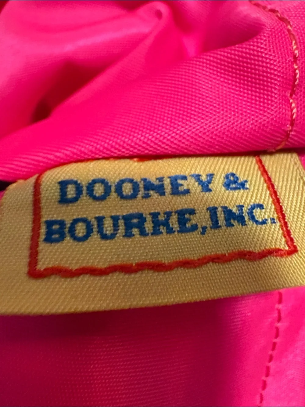 Dooney & Bourke Nylon Large Erica Shoulder Bag - Green / Pink